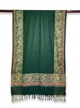 Woolen Green Stole for Girls and Women