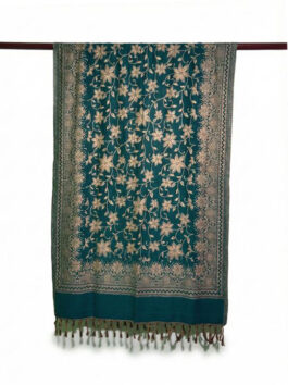 Woolen Green Stole for Girls and Women